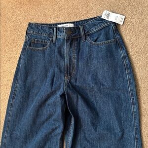 Hollister Dark Blue Flare & Wide Leg Jeans